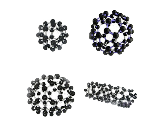 Crystal Structure Model Fullerene Carbon