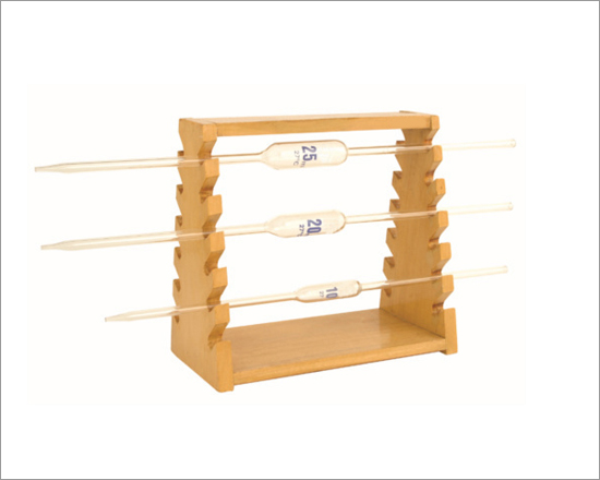 Pipettes Stand Horizontal Wooden