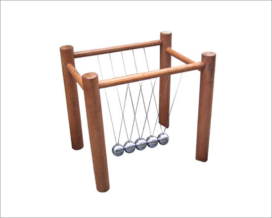 Wooden Frame Collision Ball Appratus